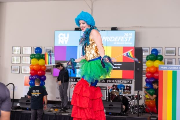 Performer at Pridefest 